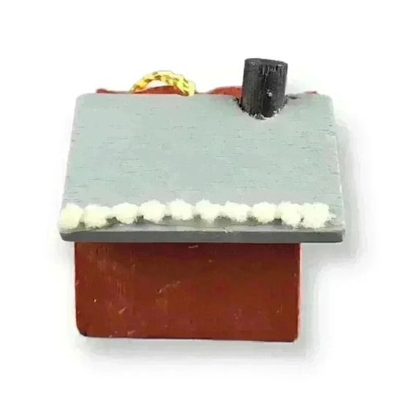 Kurt S. Adler Cranberry Station Wooden Holiday Village House Christmas Ornament - Picture 3 of 6